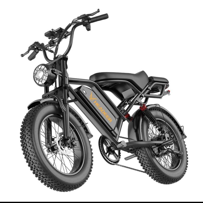 Headeer BK20 zwart fatbike, Fietsen en Brommers, Elektrische fietsen, Ophalen of Verzenden, Zo goed als nieuw, Overige merken
