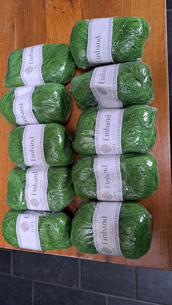 Einband Lopi 100% Wol Groen Garen (10 bollen), Ophalen of Verzenden, Nieuw, Breien of Haken, Wol of Garen