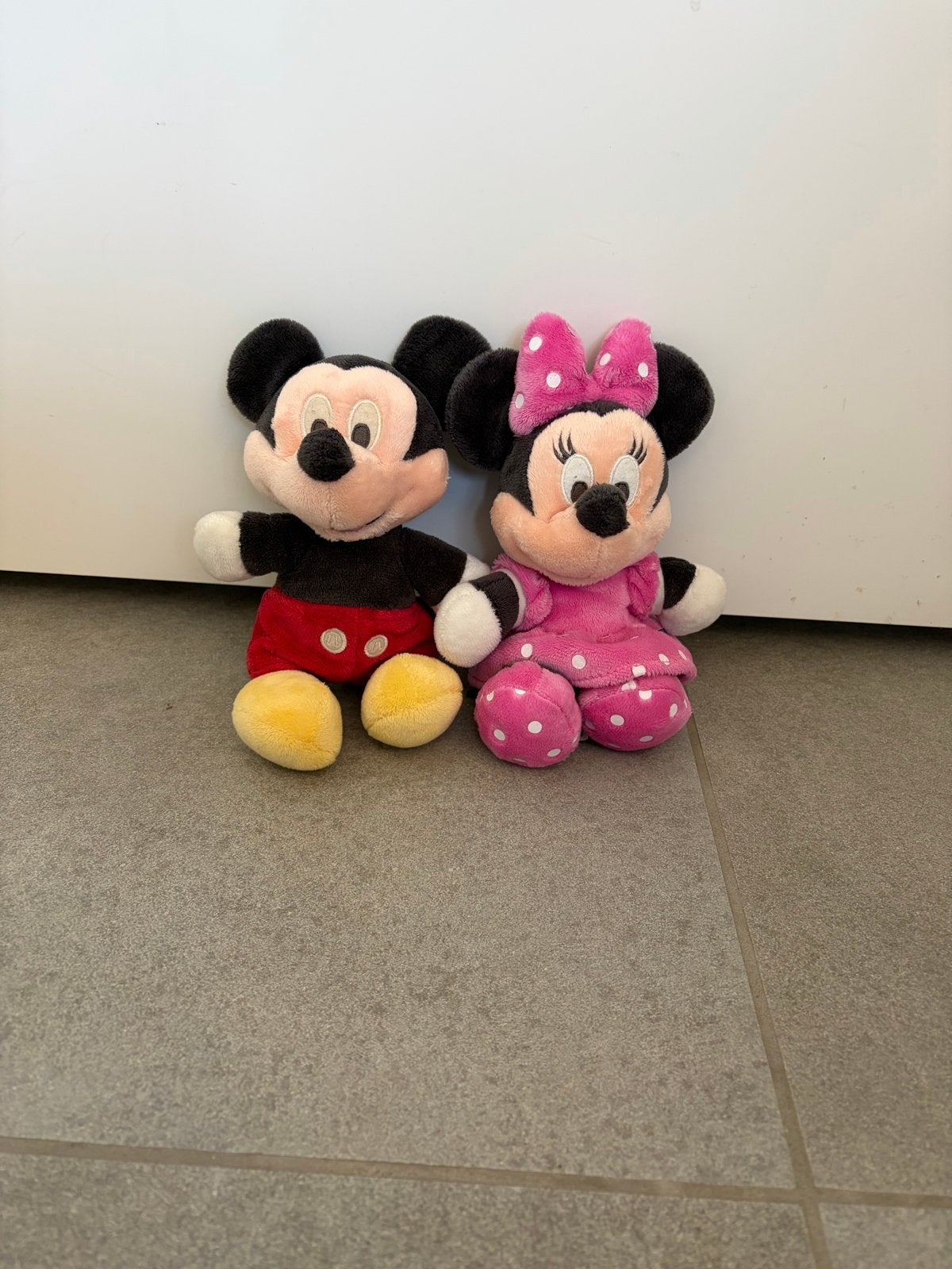 Mickey en Minnie Mouse knuffels - Disney, Muis, Gebruikt, Disney, Zwart
