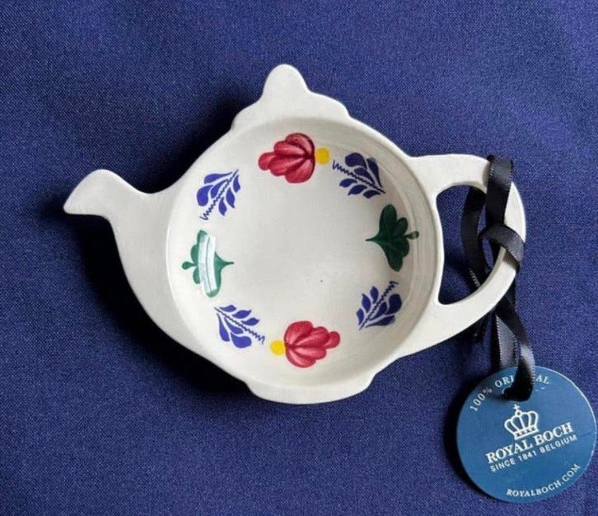 Boerenbont theetipje/theezakjeshouder, Huis en Inrichting, Keuken | Servies, Ophalen of Verzenden, Nieuw, Aardewerk, Overige typen