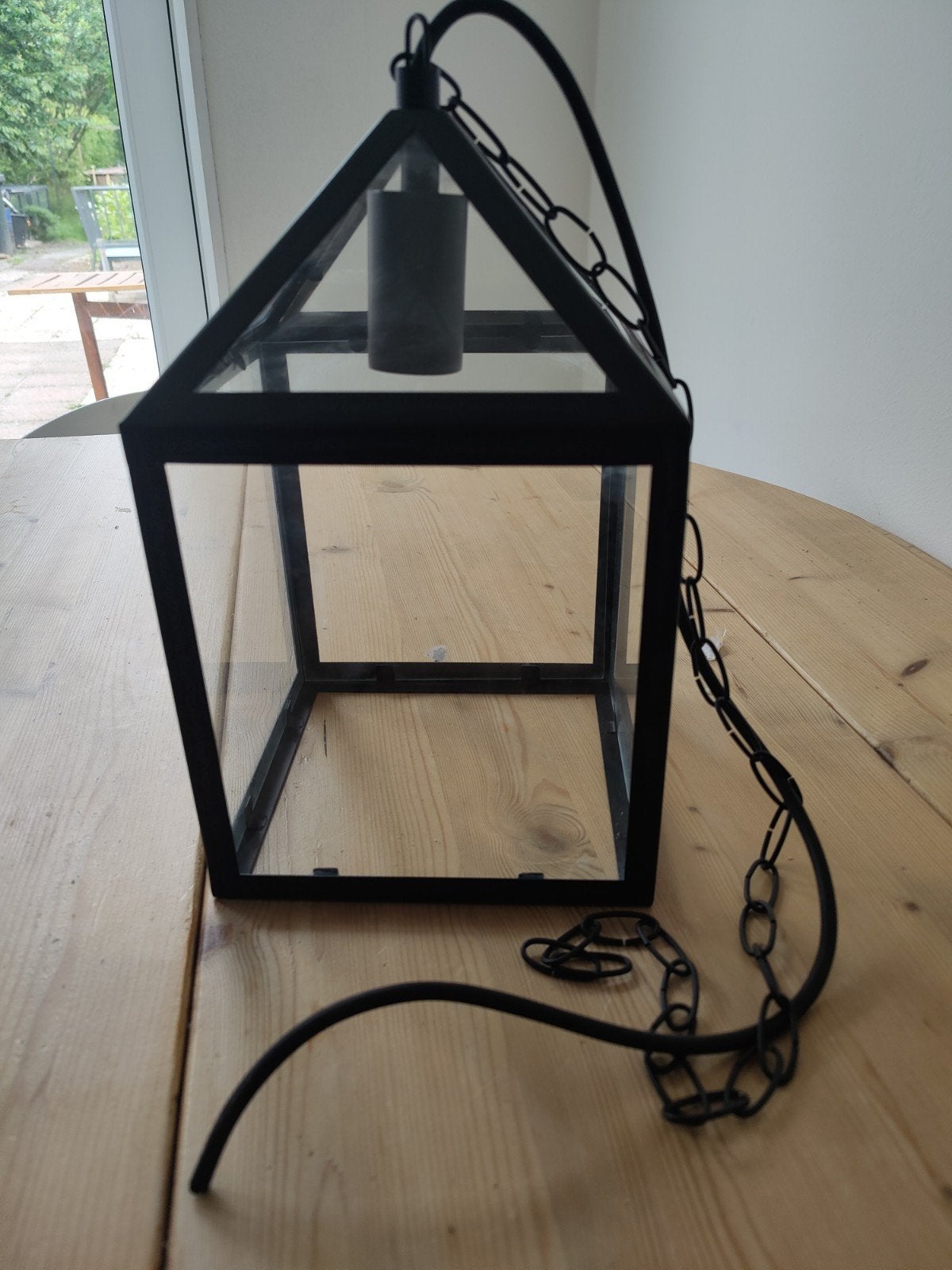 Hanglamp lantaarn, Ophalen