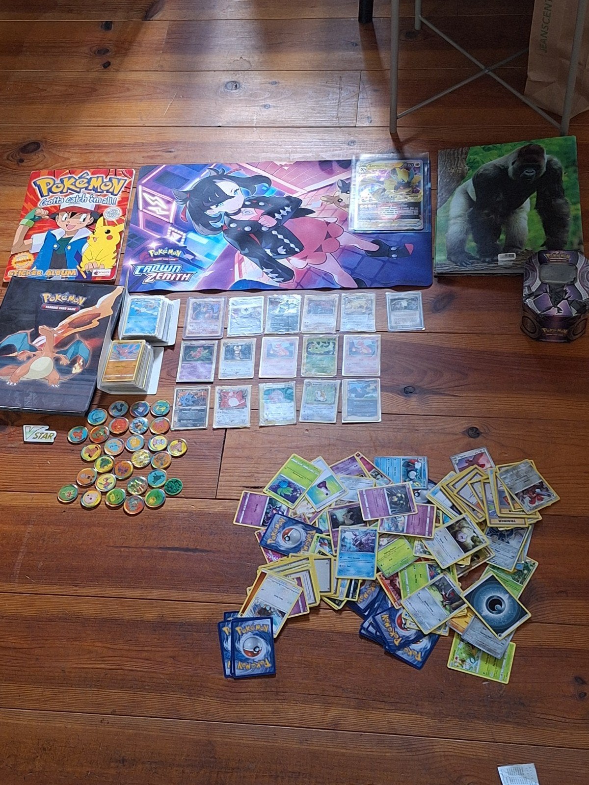 Grote Pokémon Kaartencollectie met Album en Accessoires, Ophalen of Verzenden, Zo goed als nieuw, Meerdere kaarten, Foil