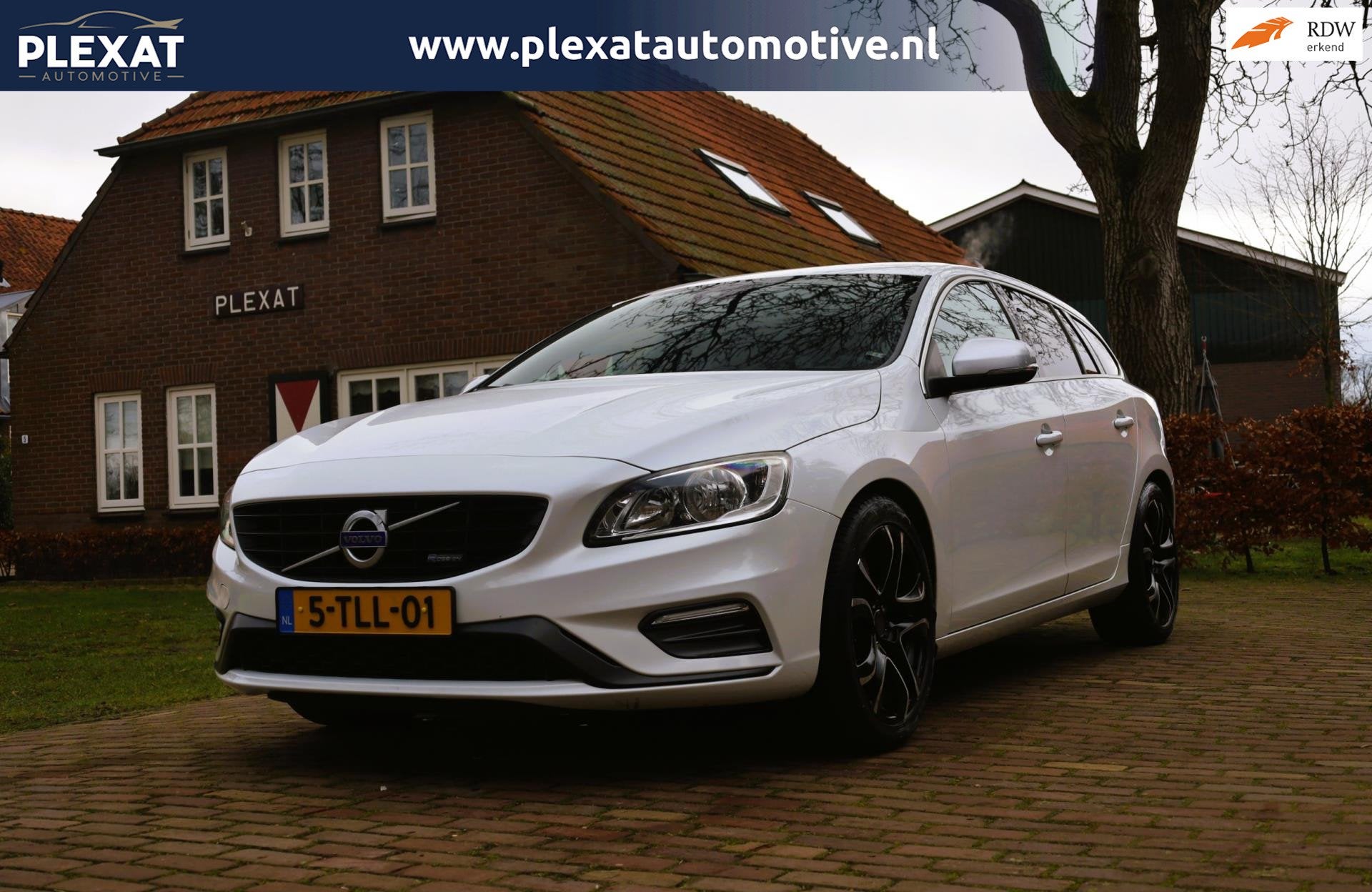 Volvo V60 1.6 T3 R-Design Aut. | Origineel NL | Slechts 95.0, Gebruikt, Zwart, 4 cilinders, 150 pk