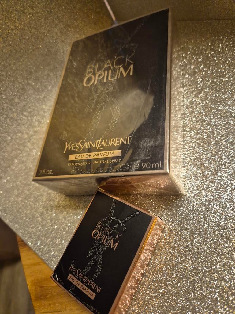 Black opium eau de parfum 90 ml plus luxe miniatuur, Ophalen of Verzenden, Nieuw