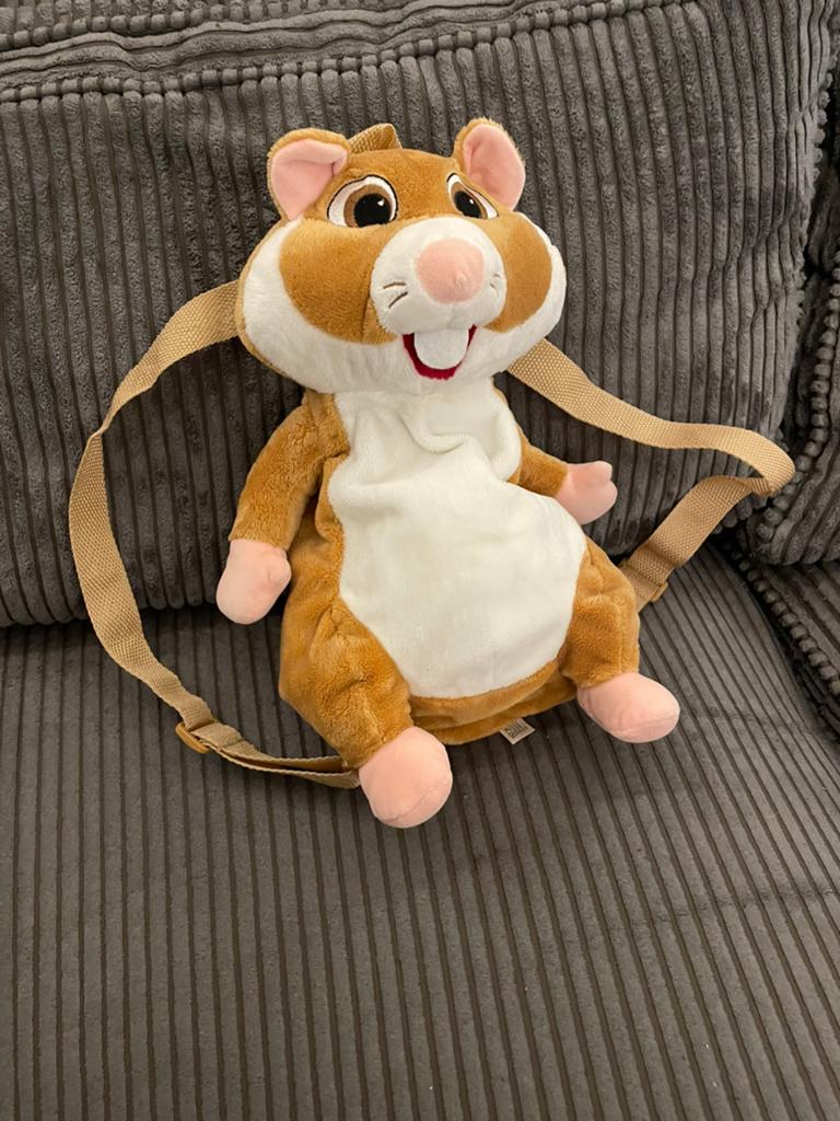 Zgan rugtas van Albert Heijn AH knuffel hamster (hamsteren), Verzamelen, Albert Heijn, Ophalen of Verzenden