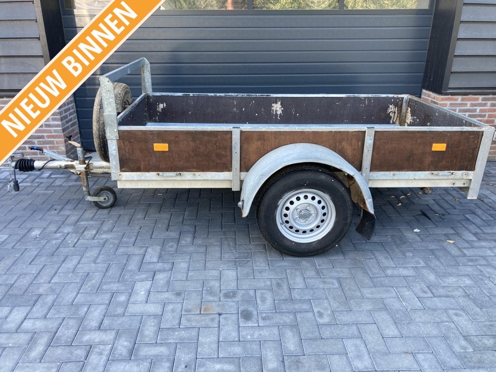 Solide aanhanger aanhangwagen enkelasser geremd, Auto diversen, Aanhangers en Bagagewagens, Gebruikt
