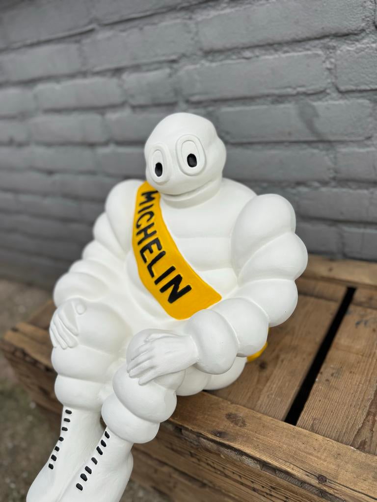 Vintage Michelin Bibendum Beeld - Zeldzaam Verzamelobject, Ophalen, Zo goed als nieuw, Fantasy