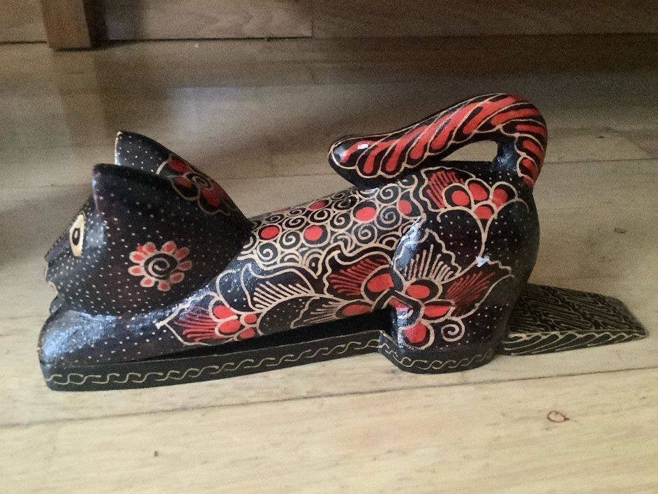 houten deurstopper deurwig kat Nieuw, Hout, Ophalen, Nieuw