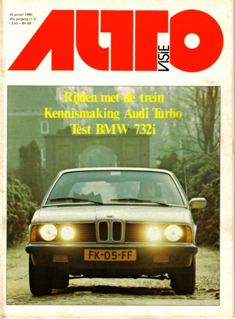 Autovisie test BMW 732 i Januari 1980, Ophalen of Verzenden, Gelezen, BMW