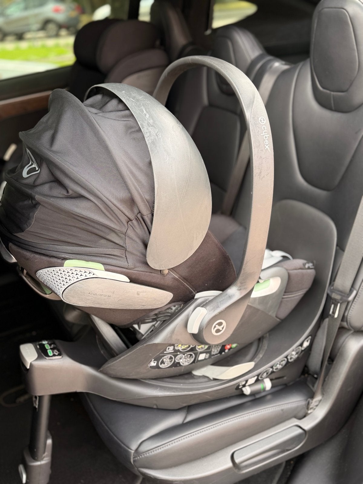 Cybex autostoel met Isofix base m, Verstelbare rugleuning, Gebruikt, Isofix, 0 t/m 13 kg