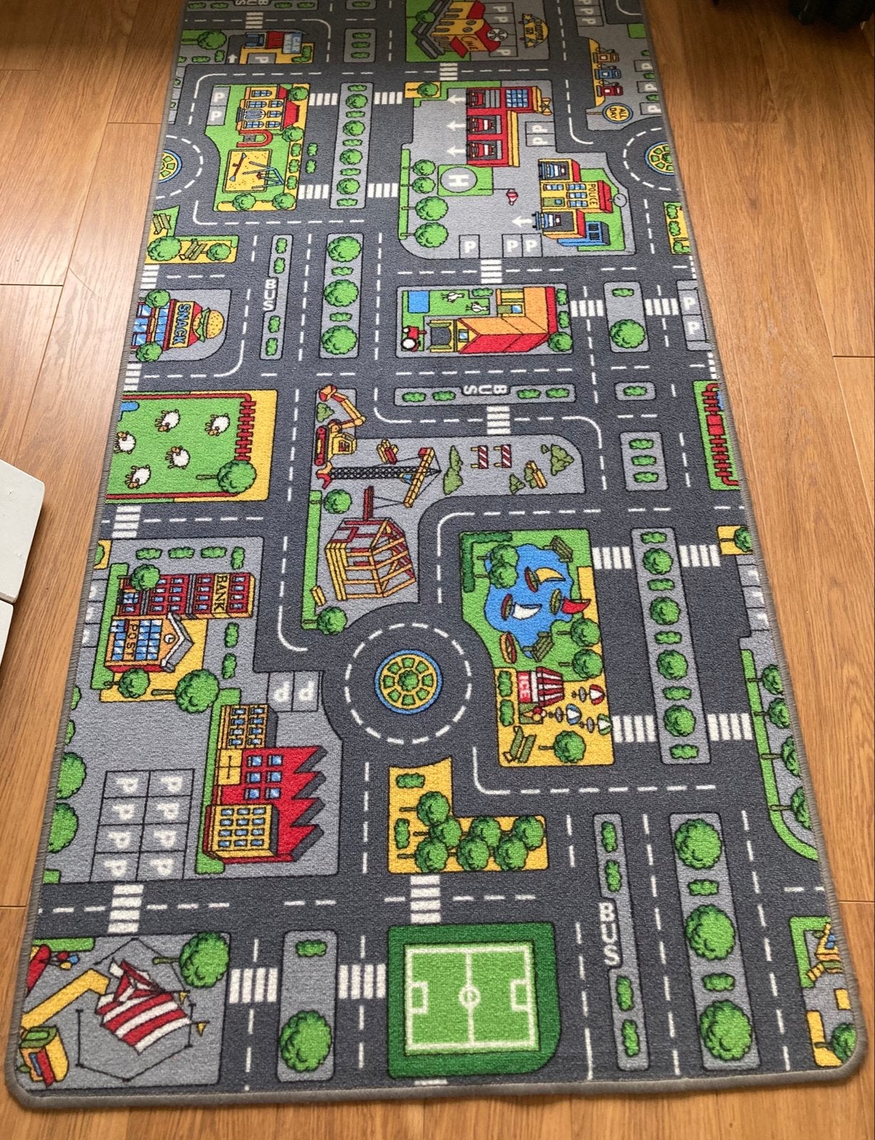 Autokleed speelkleed met wegen en stad voor kinderen, Kinderen en Baby's, Speelgoed | Speelkleden, Ophalen, Zo goed als nieuw