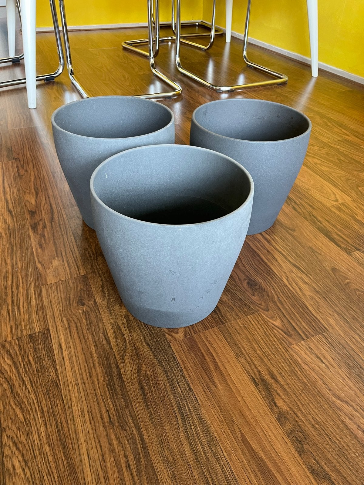 IKEA Persillade plantenpotten - 3 stuks, 24cm, Overige materialen, Gebruikt, Rond, Binnen