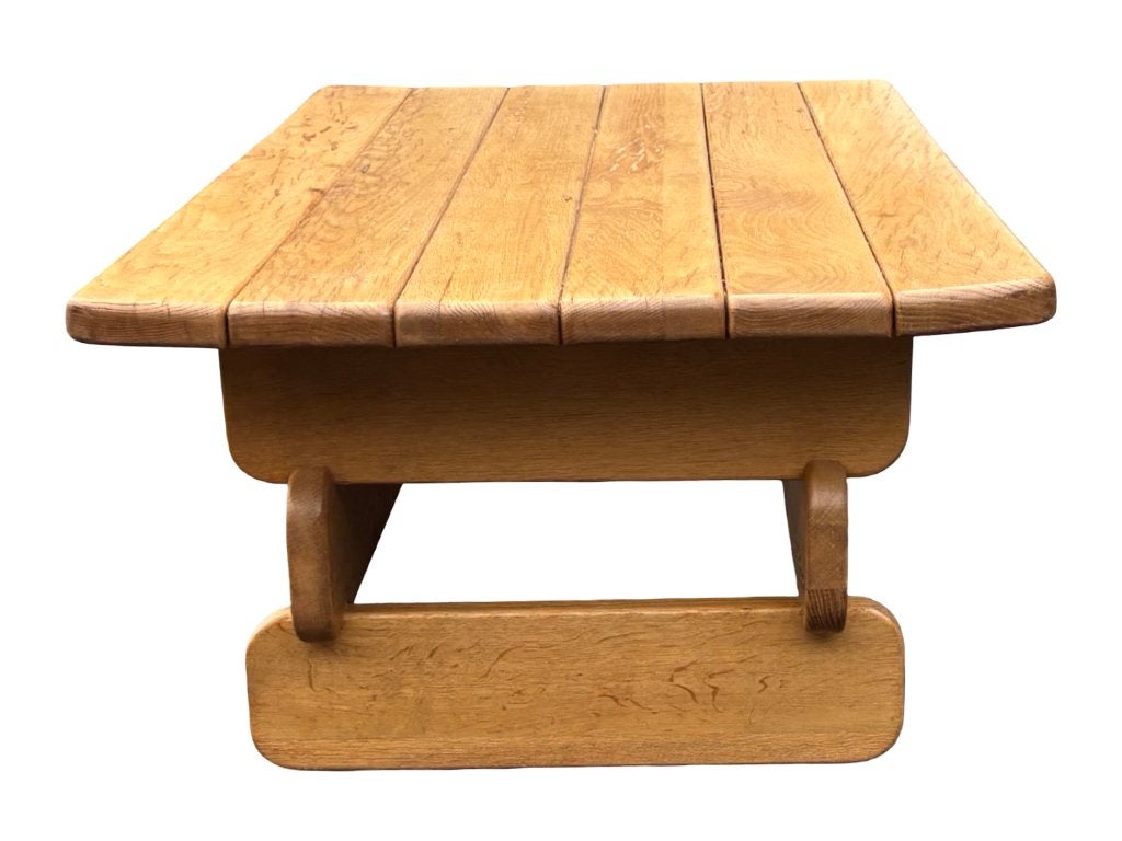 Vintage Salontafel Brutalist Japandi 70's Minimalist Design, Gebruikt, 50 tot 100 cm, Vintage, 50 tot 100 cm