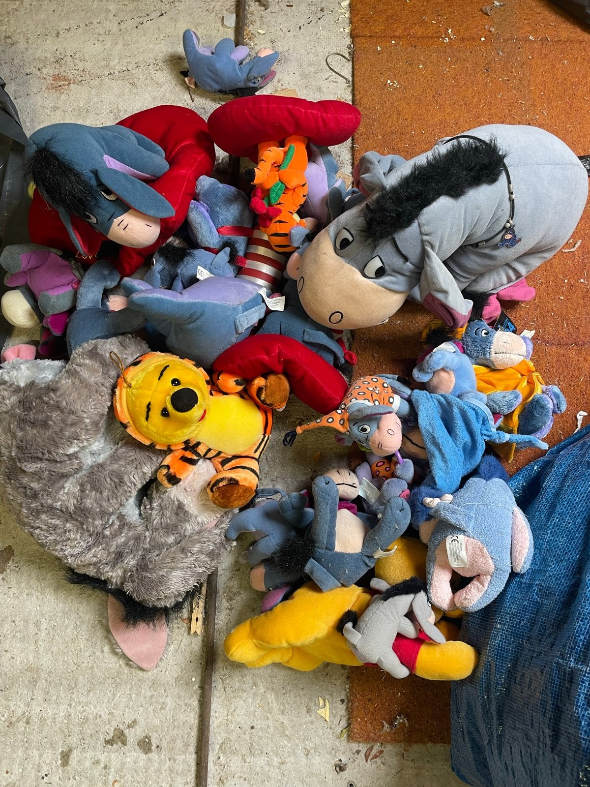 Grote tas vol Winnie de Poeh en Iejoor Ezel knuffels, Kinderen en Baby's, Speelgoed | Knuffels en Pluche, Gebruikt, Disney, Overige typen