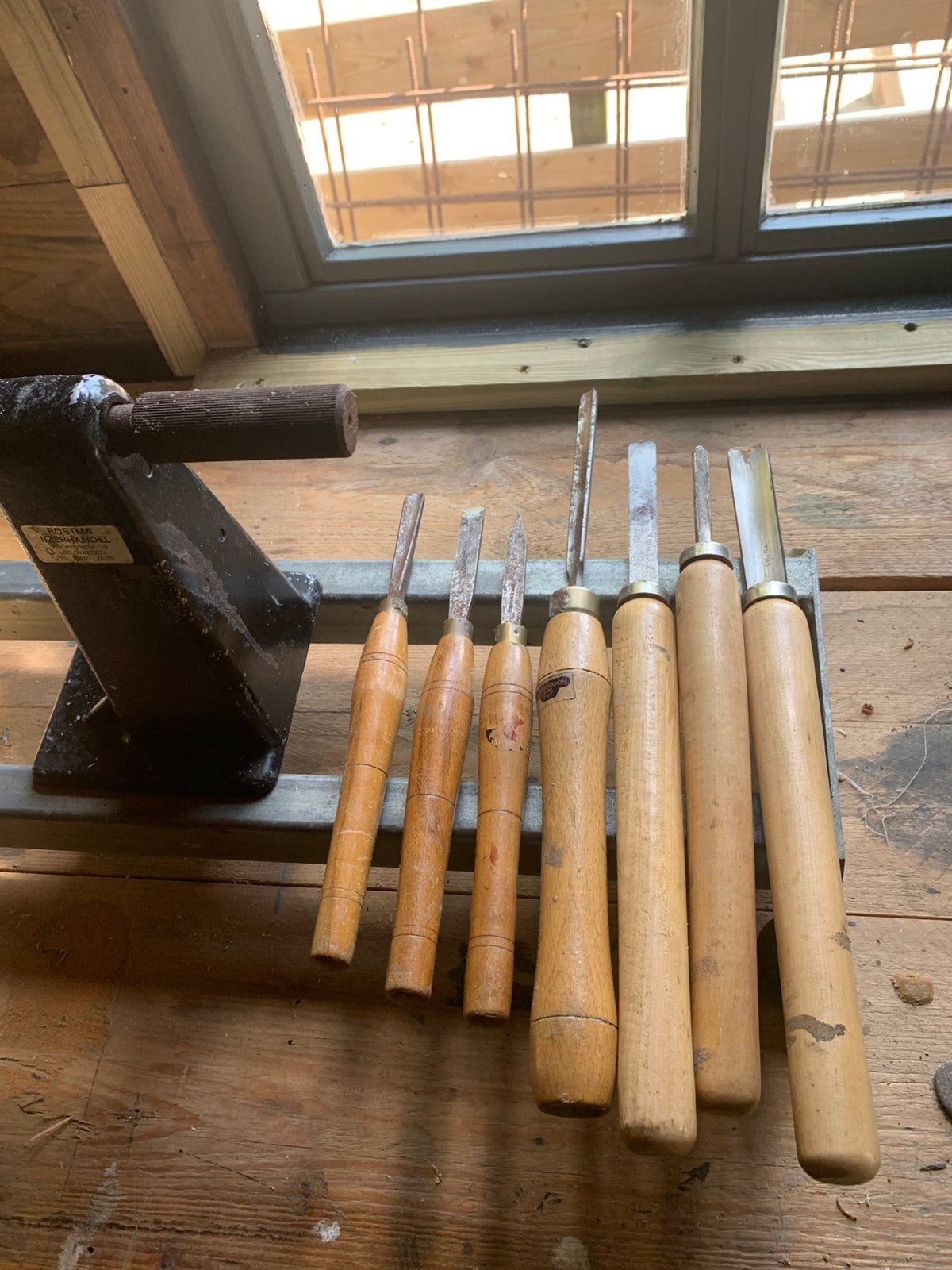 Hout draaibank, Ophalen, Zo goed als nieuw, Metaaldraaibank