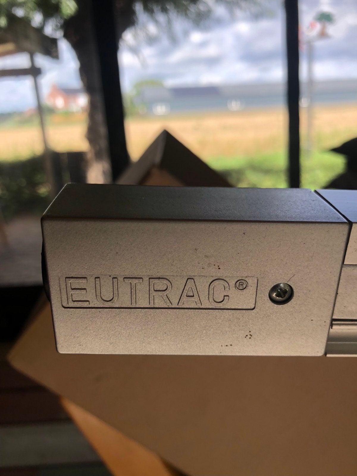 EUTRAC Railspot Systeem met 2 Spots - Gebruikt, Huis en Inrichting, Lampen | Spots, Halogeen, Overige merken, Overige fittingen