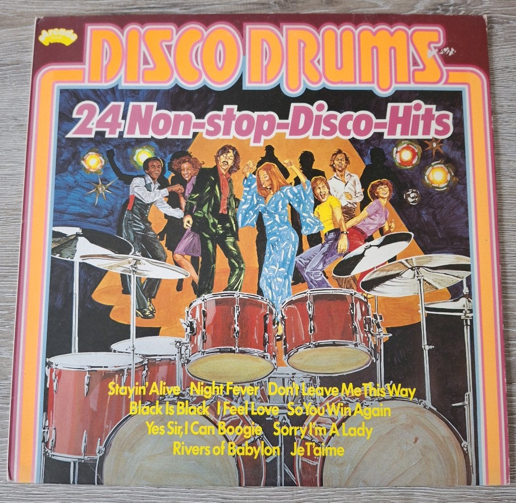 Disco Drums 24 Non-Stop-Disco-Hits 1978 mooie vinyl lp 1978, Ophalen of Verzenden, Gebruikt, 12 inch, Pop