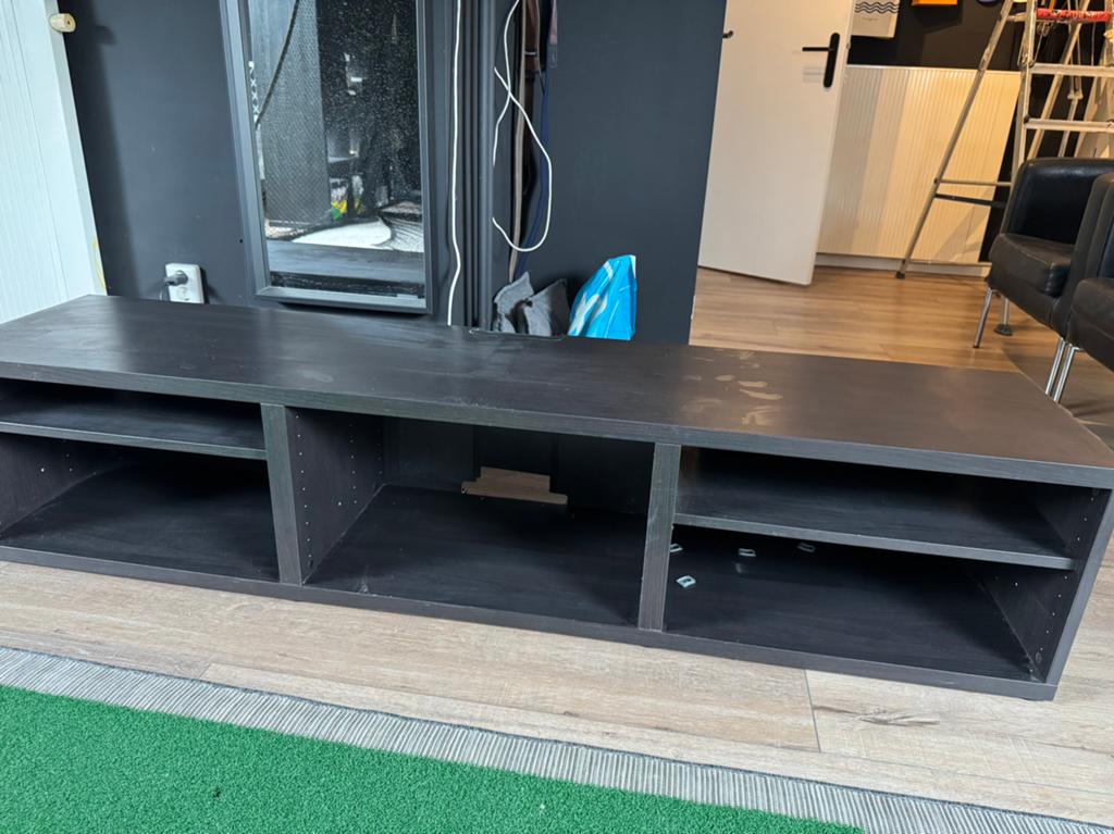 Ikea Besta TV meubel zwartbruin T.e.a.b., Ophalen, 25 tot 50 cm, Minder dan 100 cm