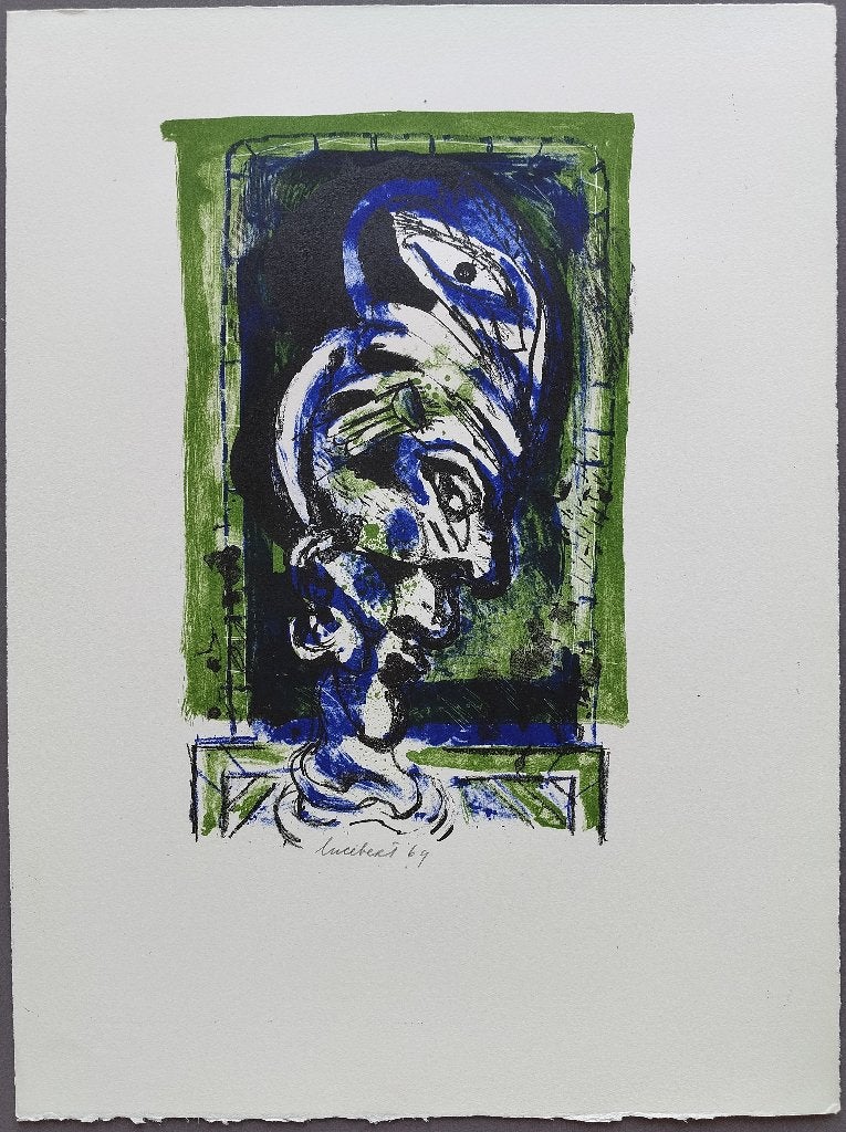 Lucebert – gesigneerde litho, Ophalen of Verzenden