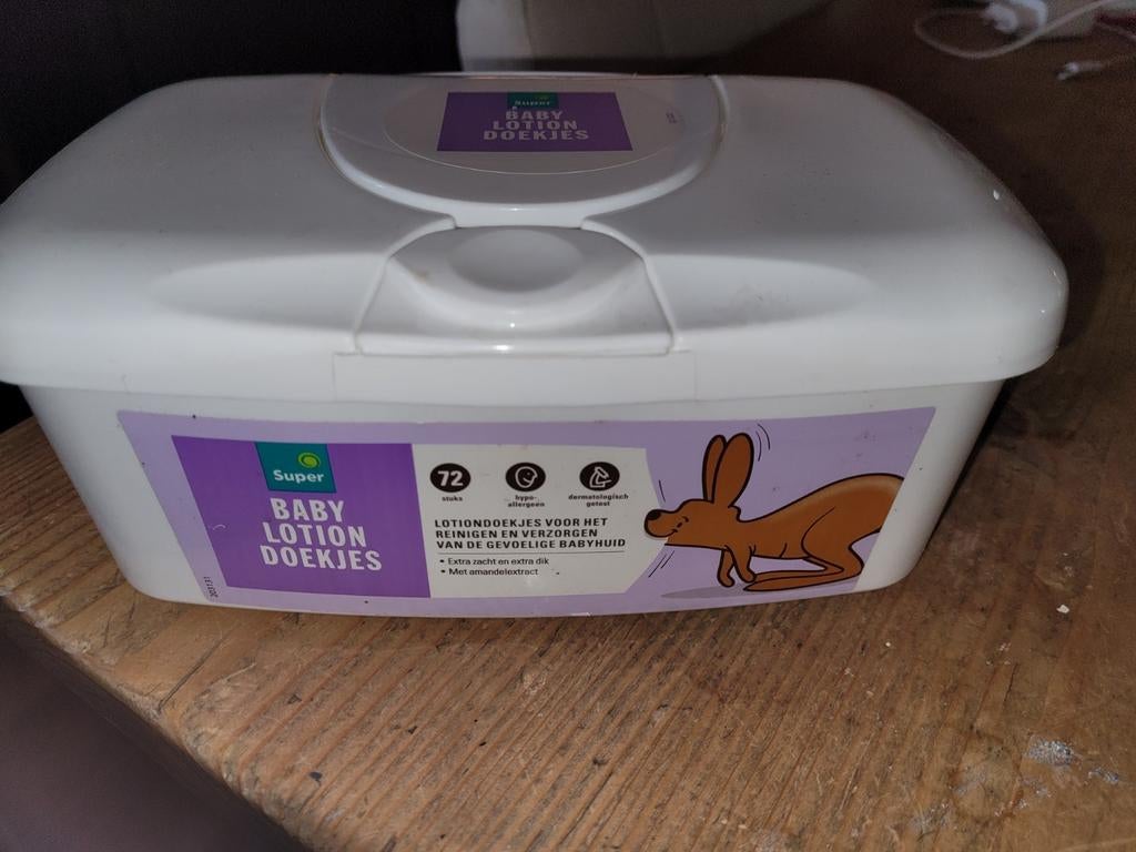 Oud super de boer lotion doekjes houder, Ophalen, Nieuw