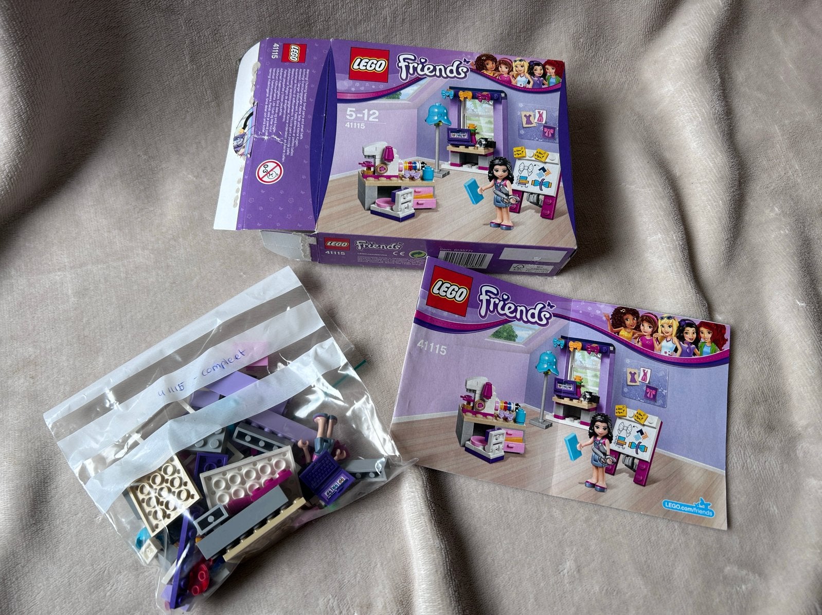 Lego Friends 41115 - Emmas atelier, Ophalen of Verzenden, Zo goed als nieuw