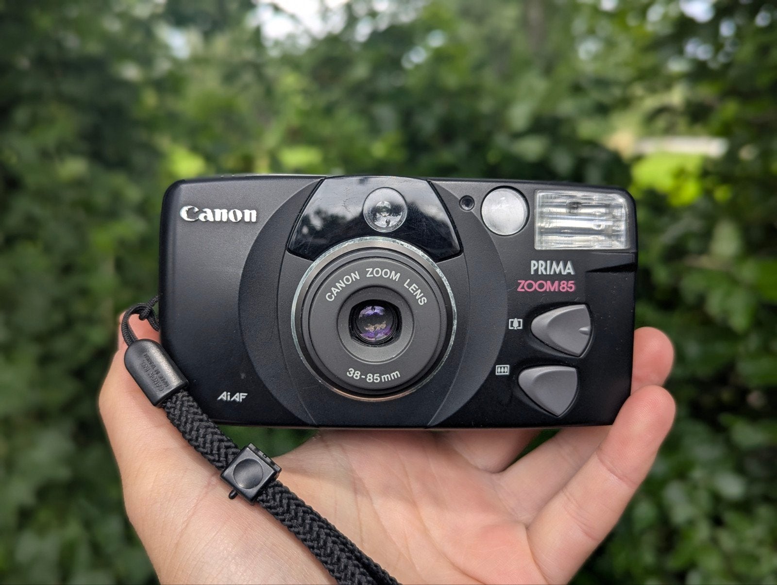 Canon Prima Zoom85 Compact Camera - Vintage Analoog, Ophalen of Verzenden, Zo goed als nieuw, Compact, Canon