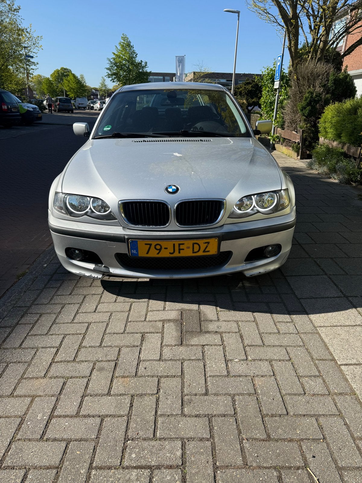 BMW E46 M-bumper voorzijde - Gebruikt met lichte schade, Ophalen, Gebruikt, Voor, Bumper