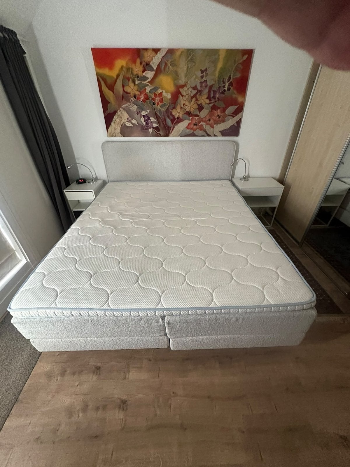 boxspring Swiss Sense tweepersoons inclusief topper, Ophalen, 210 cm, Tweepersoons, Zo goed als nieuw