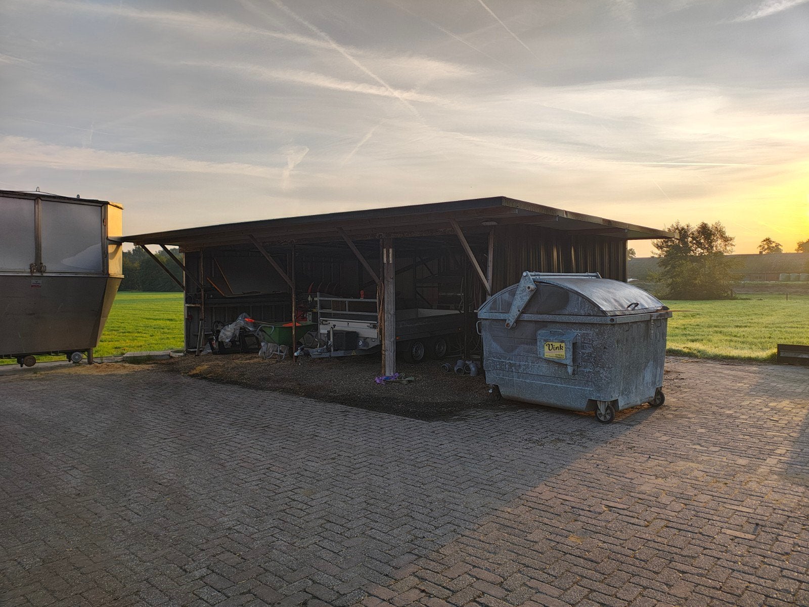 loods overkapping, Ophalen