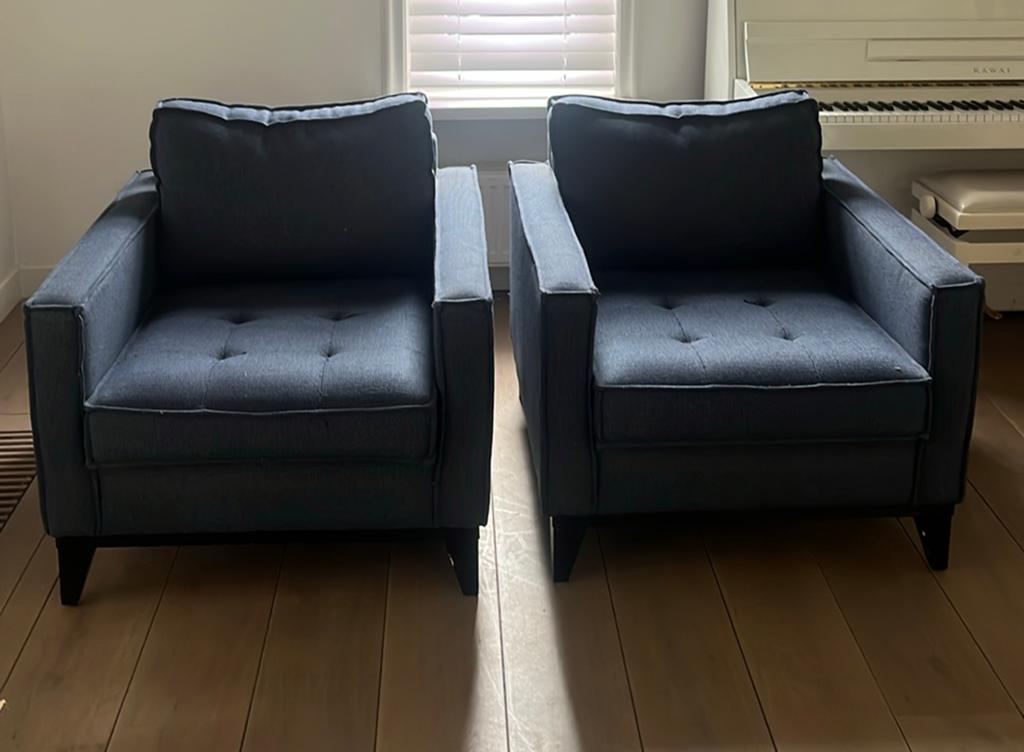 Riviera Maison fauteuils, Huis en Inrichting, Ophalen, Gebruikt, 75 tot 100 cm, 50 tot 75 cm