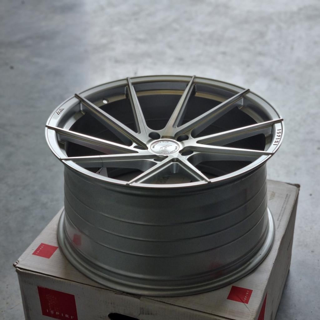 Nieuwe set Ispiri FFR1D velgen 20 inch - Brushed Silver, Auto-onderdelen, Banden en Velgen, Velg(en), 265 mm, Nieuw, Ophalen of Verzenden