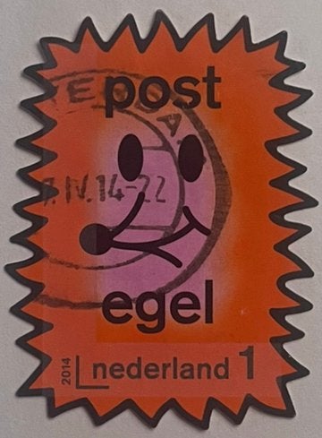 2014 Jeugdfilatelie Ned nvph 3169 Post-egel, Postzegels en Munten, Ophalen of Verzenden, Na 1940, Gestempeld