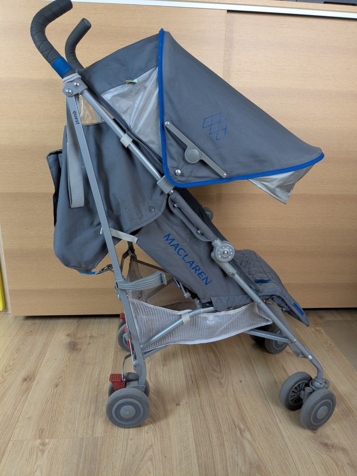 Maclaren Quest Buggy met Regenhoes en Voetenzak, Ophalen, Gebruikt, Maclaren, Regenhoes