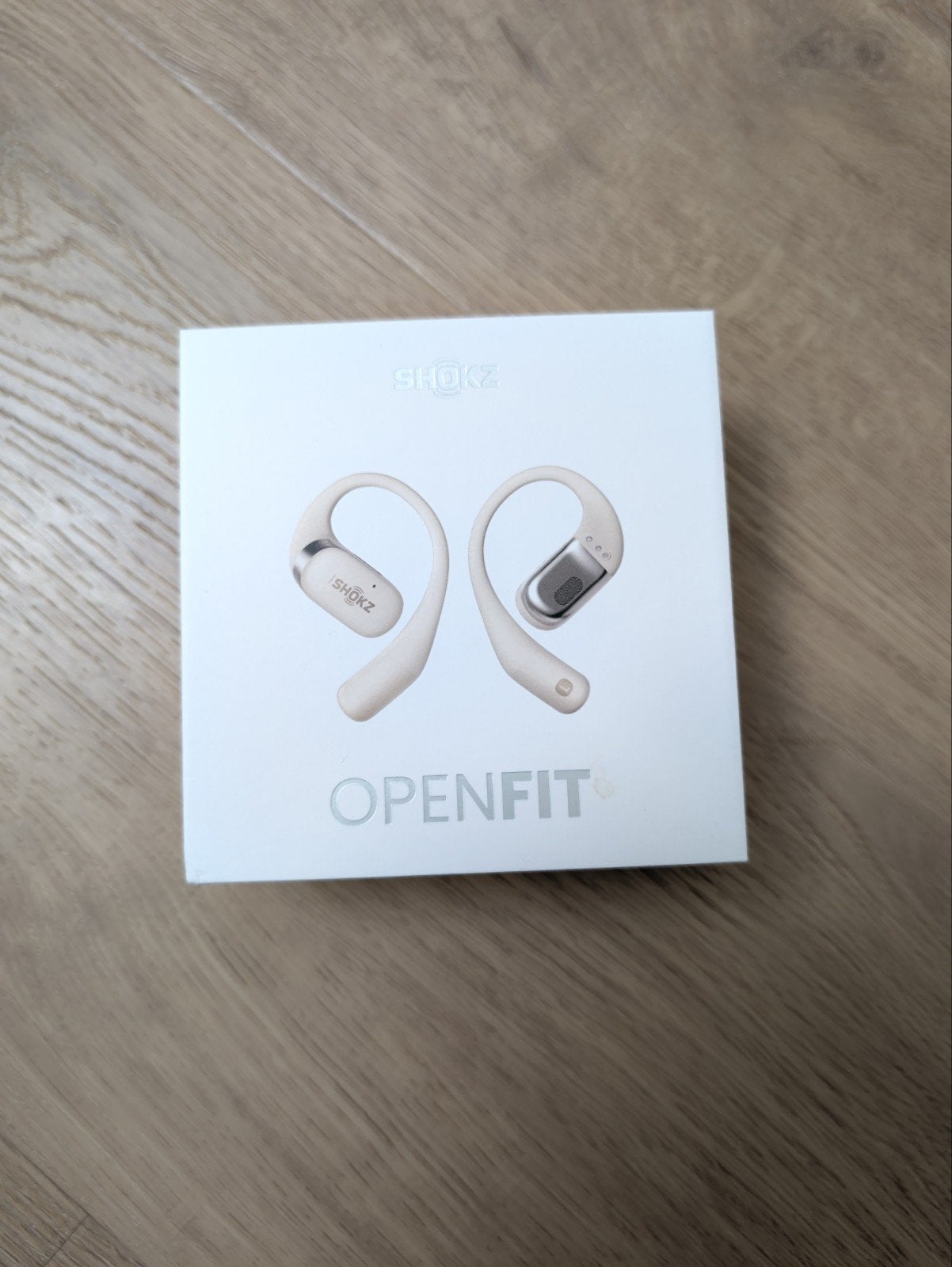 Shokz OpenFit Open-Ear Hoofdtelefoon - Zo goed als nieuw, Audio, Tv en Foto, Koptelefoons, Beige, Shokz, Ophalen of Verzenden