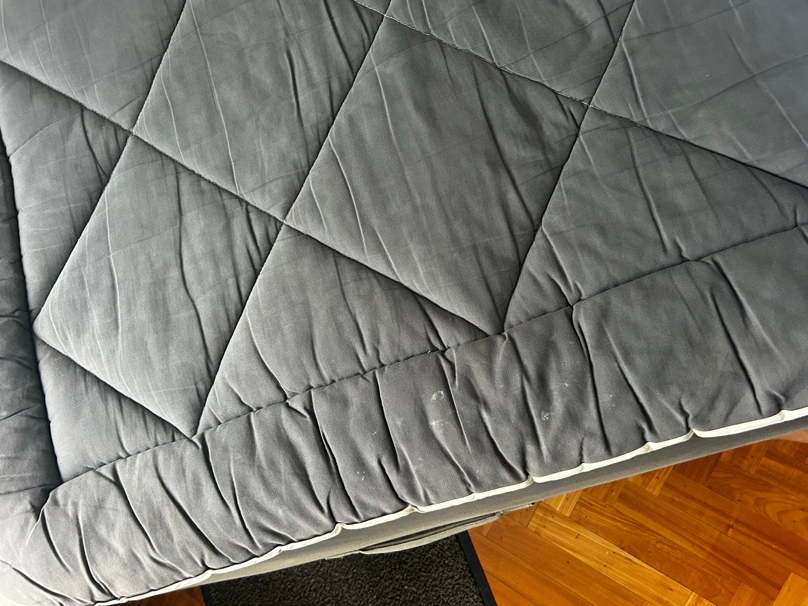 Hastens 90x200 bed, matras en topper, electrisch onderstel, Ophalen, Overige materialen, 90 cm, Eenpersoons
