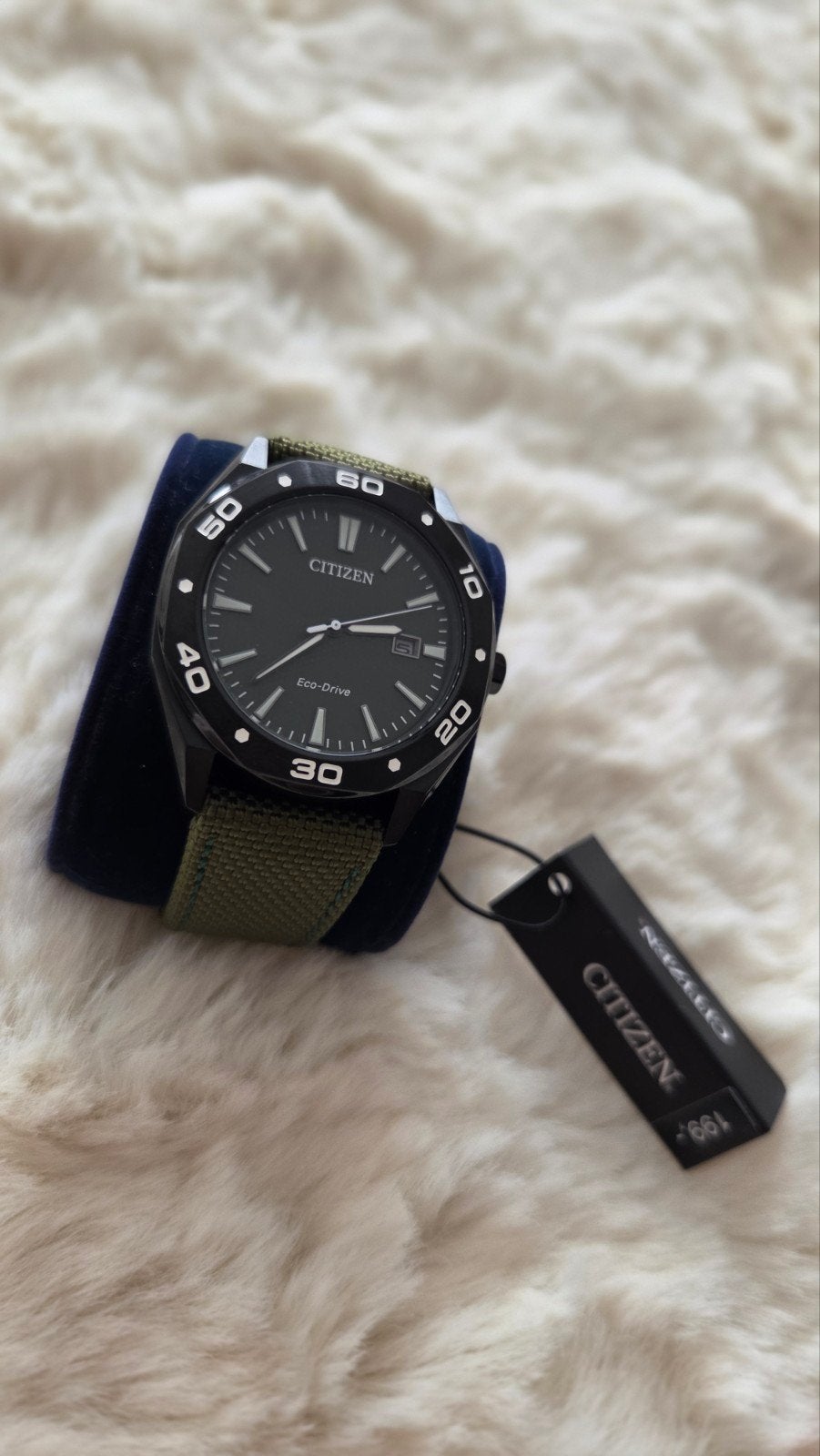 Nieuw Citizen Eco-Drive Horloge (Groen/Zwart) - BM7635-01X, Ophalen, Nieuw, Staal, Overige merken