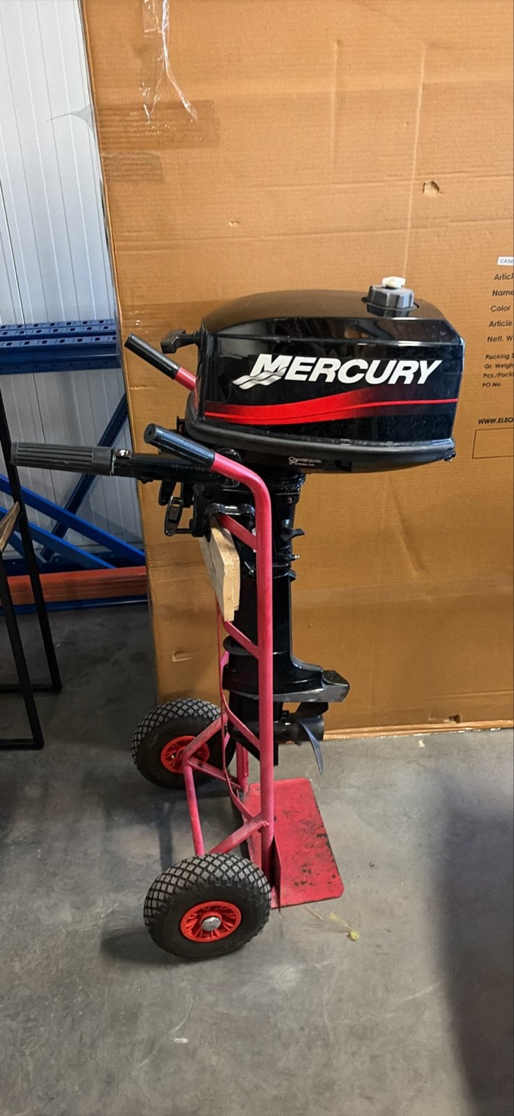 Nette Mercury 5pk 2-takt kortstaart buitenboordmotor, Watersport en Boten, Ophalen, Gebruikt