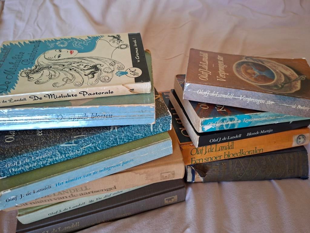 12 romans van Olaf J. de Landell - Gebruikte staat, Boeken, Ophalen, Gelezen, Olaf J. de Landell