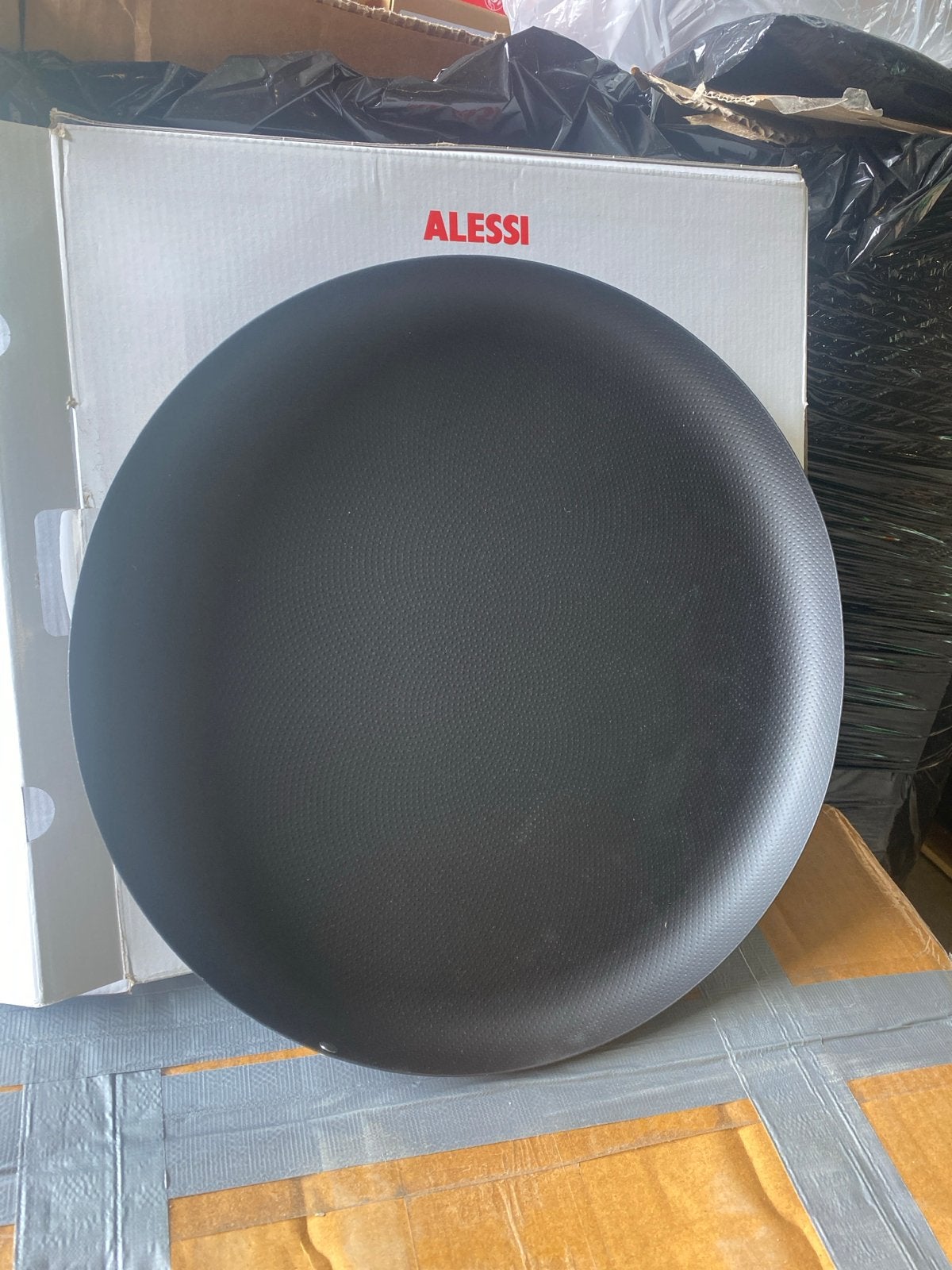 Alessi Rond Dienblad Zwart - Nieuw in doos, Nieuw, Ophalen of Verzenden, Onbekend, Onbekend