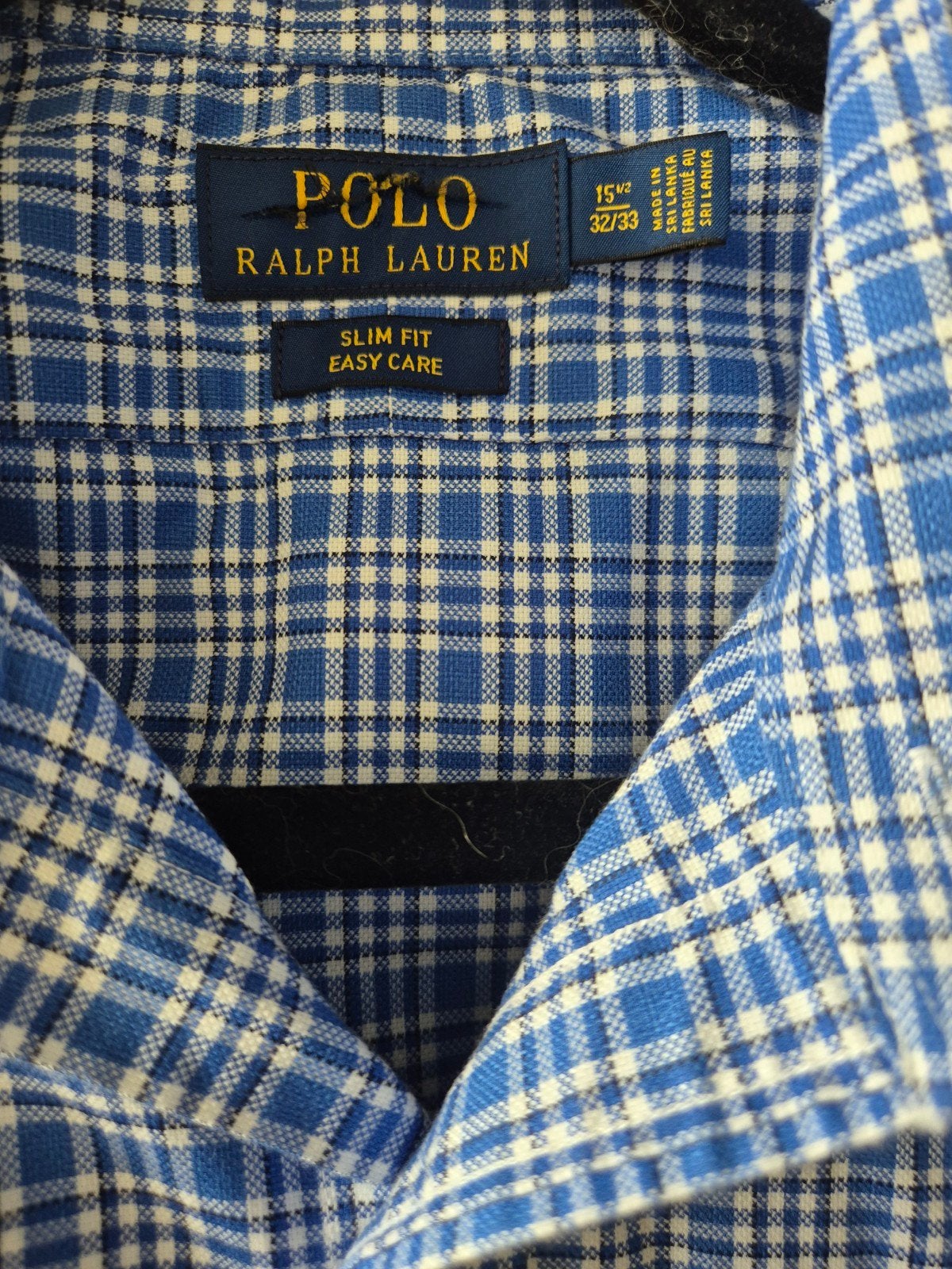Polo Ralph Lauren Slim Fit Easy Care overhemd, Blauw, Halswijdte 39/40 (M), Ophalen of Verzenden, Polo Ralph Lauren