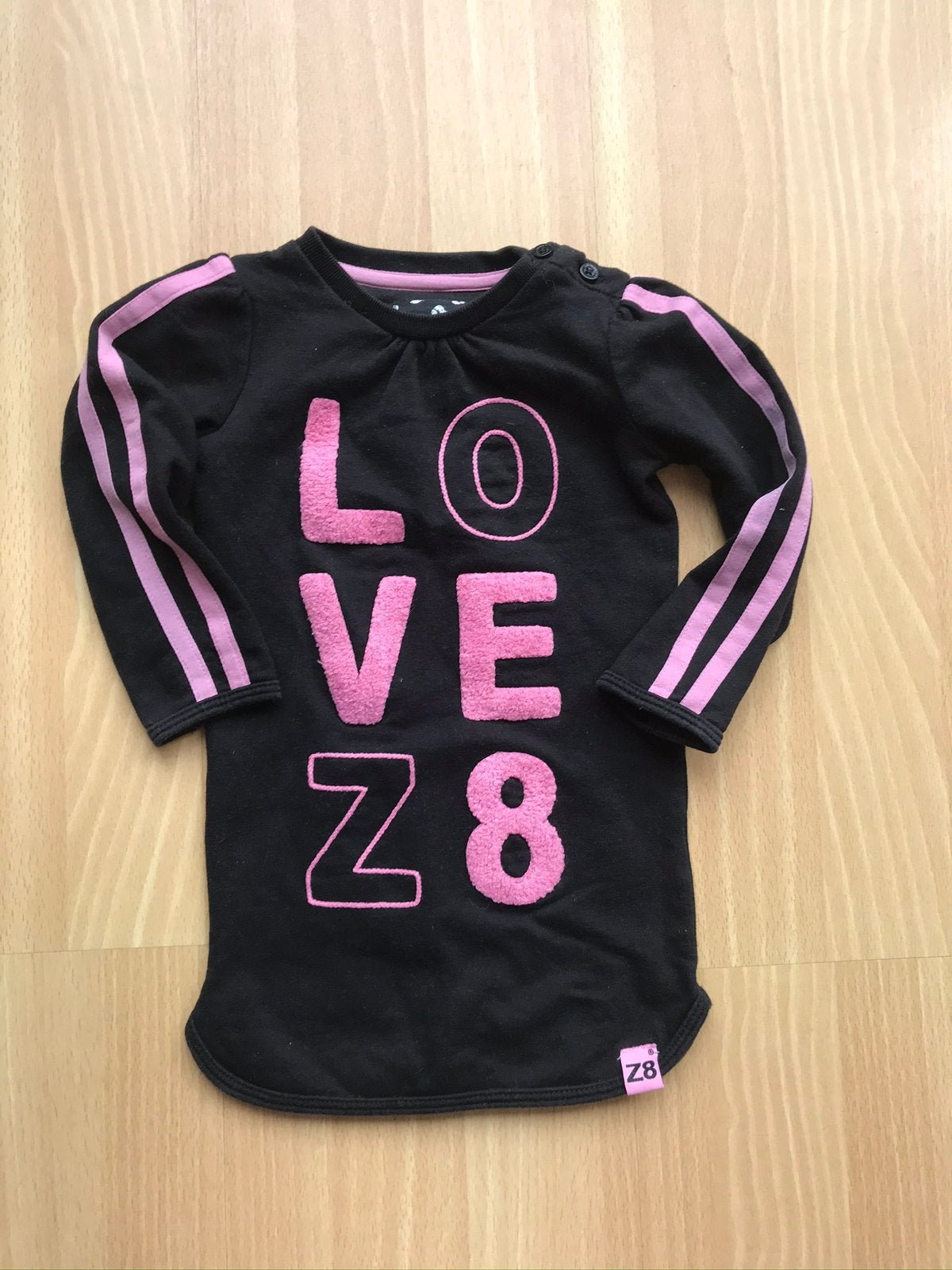 Z8 jurk meisje maat 80 zgan love z8 zwart roze, Ophalen of Verzenden, Zo goed als nieuw, Meisje, Jurkje of Rokje