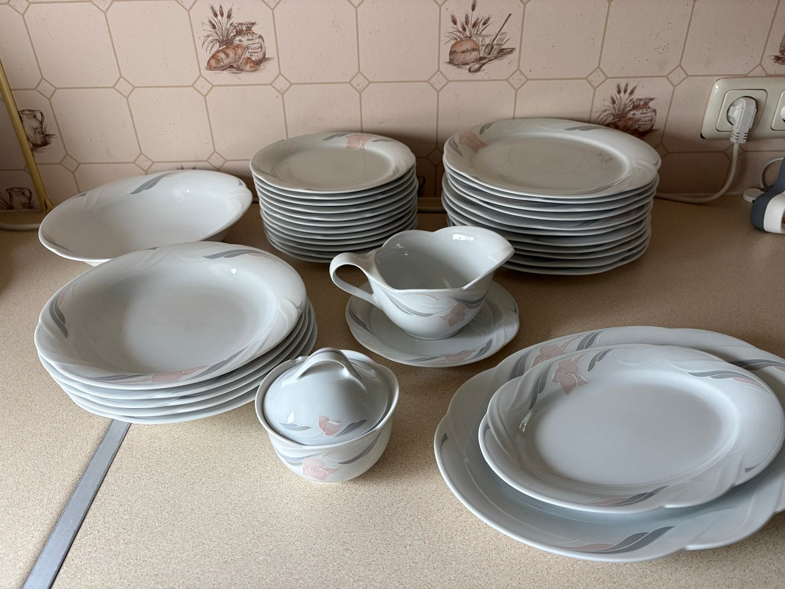 Vintage Winterling Marktleuthen Bavaria Servies - 32-delig, Ophalen, Gebruikt, Overige stijlen, Porselein