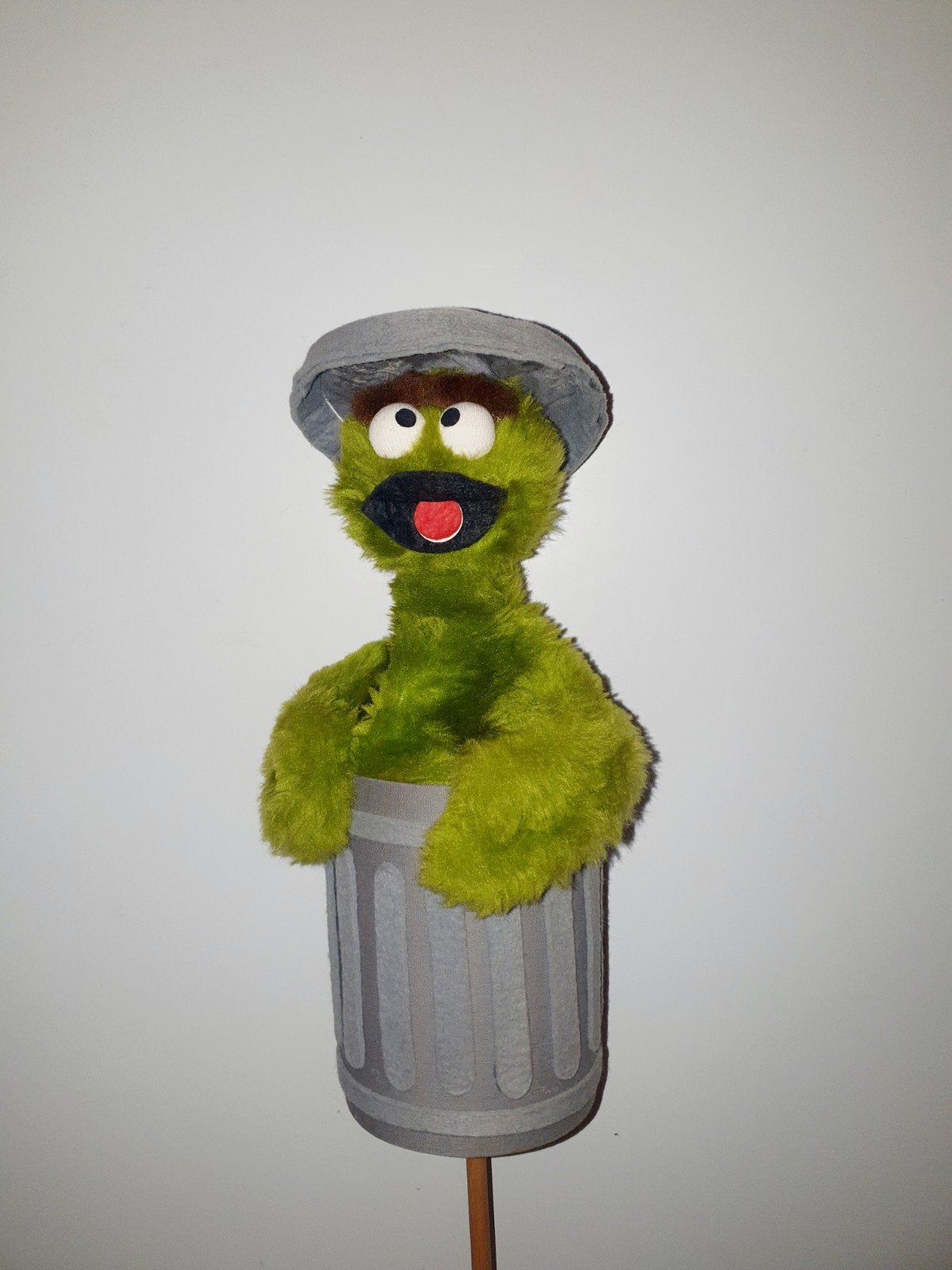 Oscar de grumpy sesamstraat groene prullenbak muppet vintage, Verzamelen, Ophalen, Zo goed als nieuw