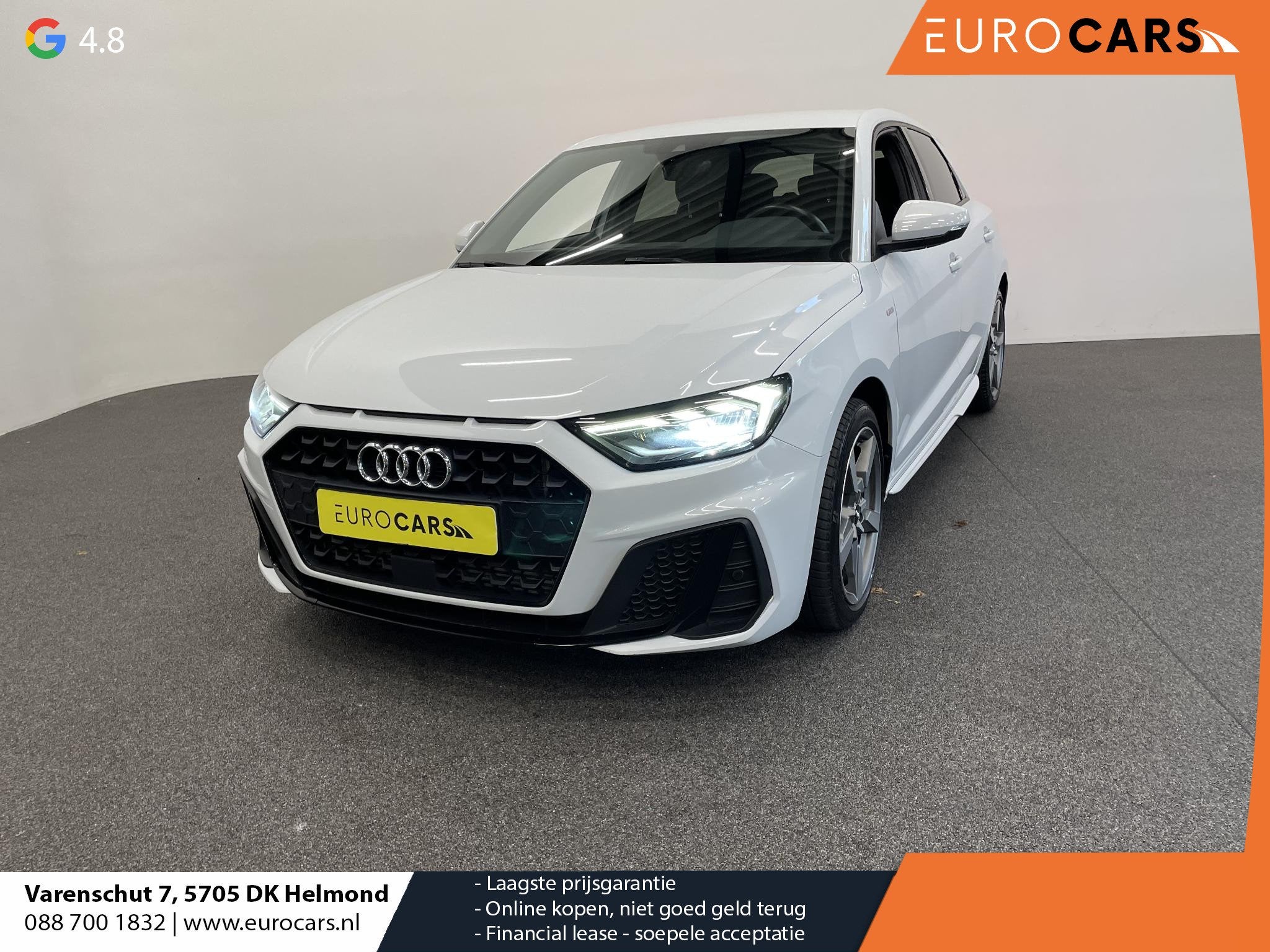 Audi A1 Sportback 2.0T 200 pk Automaat 40 TFSI S Line S-Line, Auto's, Audi, 4 cilinders, 1984 cc, Alcantara, Wit