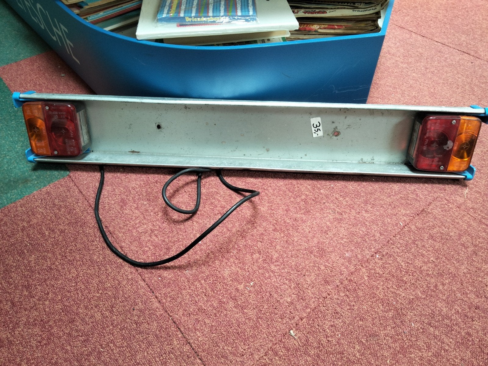 Verlichtings balk aanhanger, Ophalen
