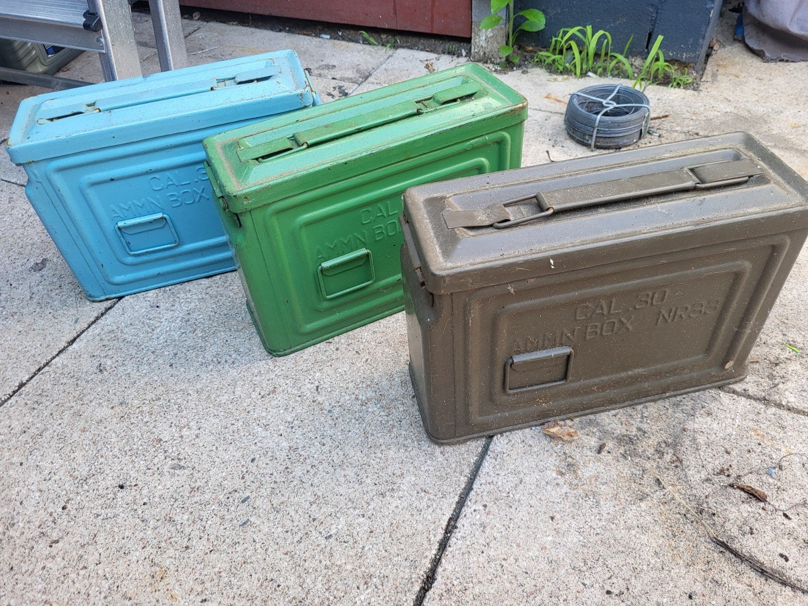 3x Munitiekist Cal .30 Ammn Box Nr33 - Diverse Kleuren, Ophalen of Verzenden, Landmacht, Nederland, Kist of Geocache