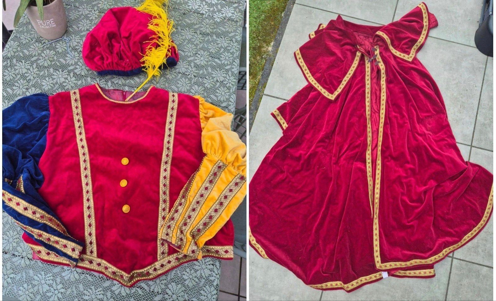 Handgemaakt Sinterklaas en Piet Pak - Hoogwaardige Kwaliteit, Ophalen of Verzenden, Zo goed als nieuw, Kostuum, Kerst of Sinterklaas
