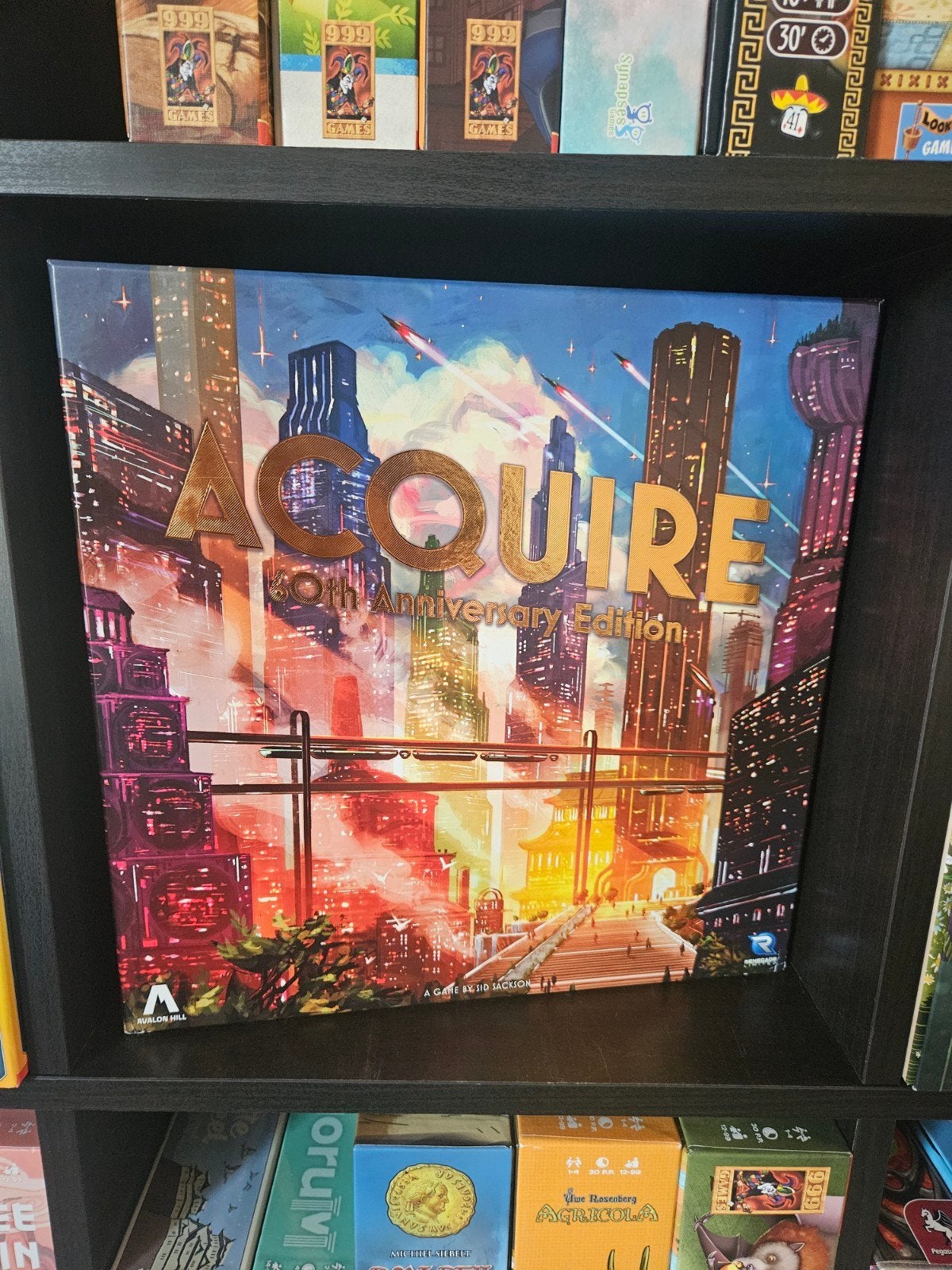 Aquire special 60th anniversary edition, Hobby en Vrije tijd, Gezelschapsspellen | Bordspellen, Ophalen of Verzenden, Zo goed als nieuw