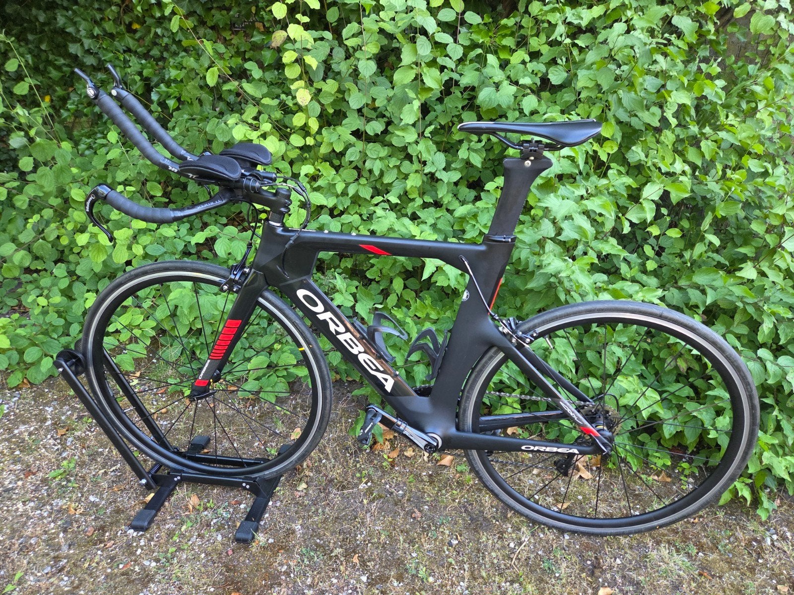 Orbea Ordu M30 Carbon TT Triathlonfiets ZGAN Zwart/Rood, Fietsen en Brommers, Fietsen | Racefietsen, Carbon, Zo goed als nieuw