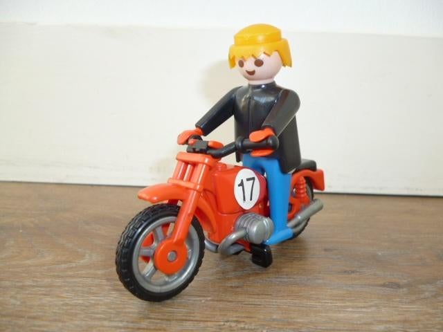 Vintage Playmobil Racemotor 3565, Ophalen of Verzenden, Gebruikt, Los playmobil